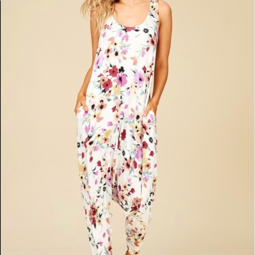 Clearance! Knit Jumpsuit with pockets